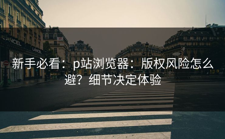 新手必看：p站浏览器：版权风险怎么避？细节决定体验