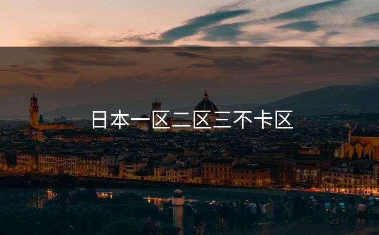 日本一区二区三不卡区